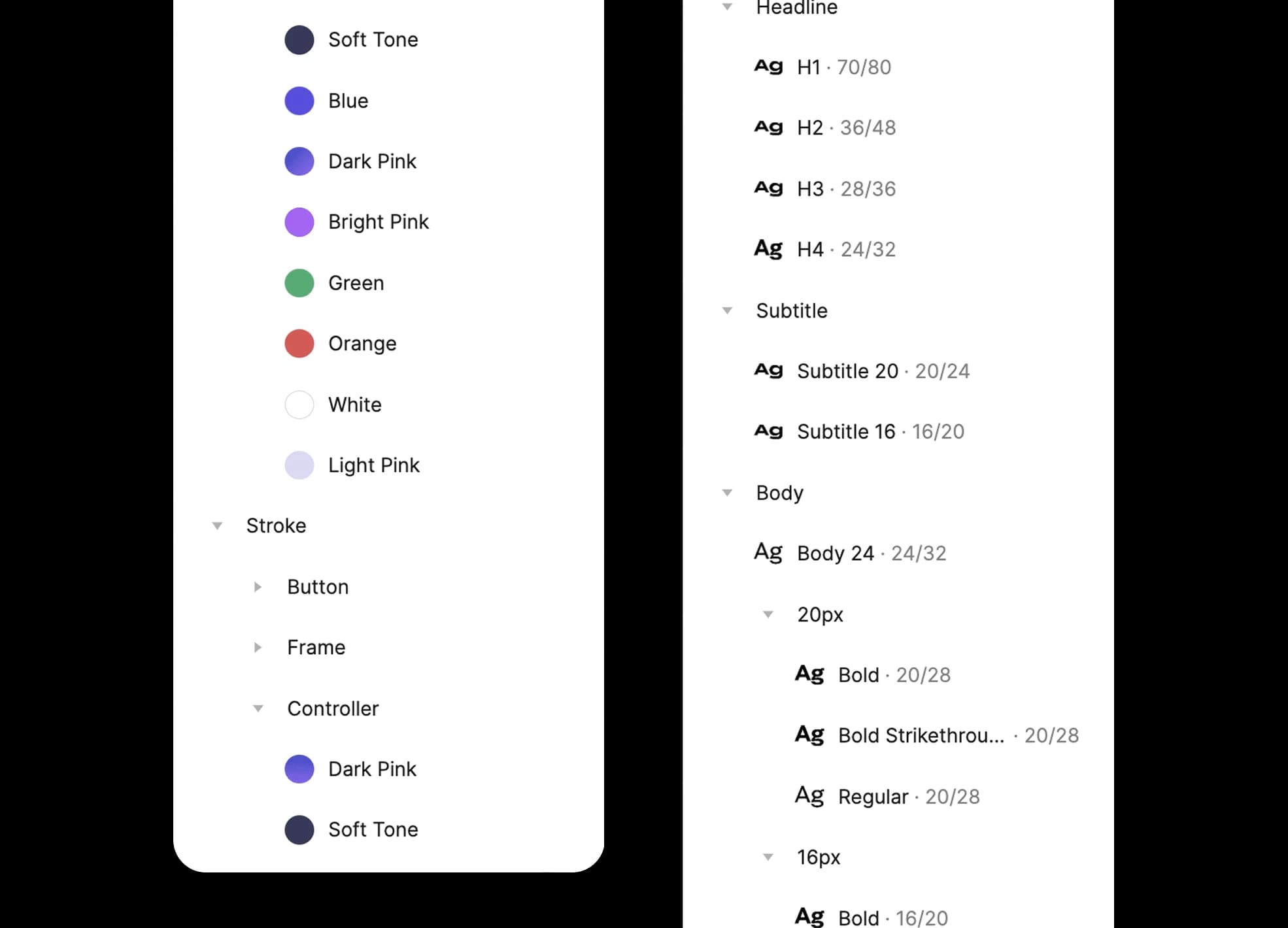 Design system styles